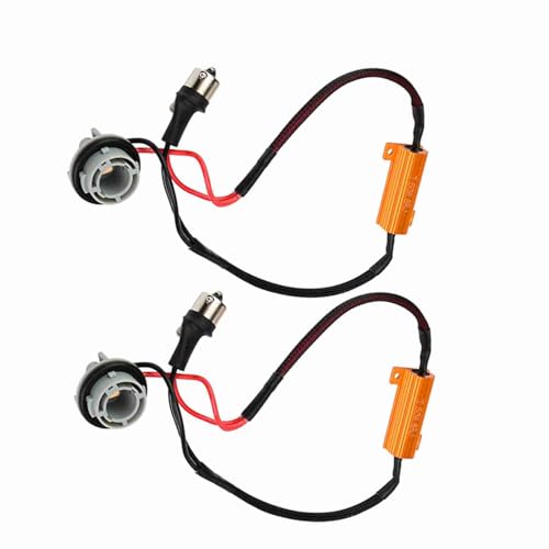 Alomejor Plug-and-Play-Ladungswiderstand Wating-Kabelbaumkit für LED-Blinkerlicht 1156 für Autobesitzer ABS-Material Langlebig Alomejor Plug-and-Play-Ladungswiderstand Wating-Kabelbaumkit für LED-Blinkerlicht 1156 für Autobesitzer ABS-Material Langlebig von Alomejor