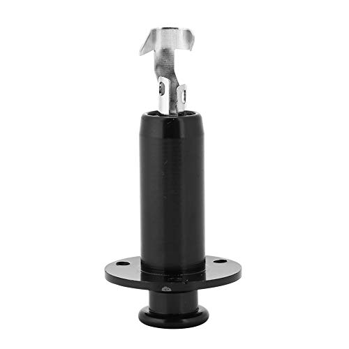 Alomejor Premium Metal -Gitarren -Ausgangssocket 6,35 Mm Endpin Jack Robust und Einfach zu Reparieren für Musikbegeisterte (BLACK) von Alomejor
