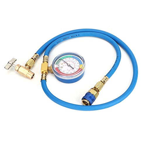 Alomejor R134A Kältemittel Ladungsschlauch mit Messgerät für Automobil -AC -Systeme Wiederaufladbare Kg/cm2 Psi Universal 1/4 "SAE Anschluss Alomejor R134A Kältemittel Ladungsschlauch mit Messgerät für Automobil -AC -Systeme Wiederaufladbare Kg/cm2 Psi Universal 1/4 "SAE Anschluss von Alomejor