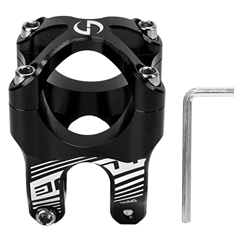 Alomejor Radsportsohle in Legierung in Aluminium Aluminium Hoher Widerstand 35 Mm Kurzer Sohle für Bergfahrräder, Einfach für die Straße zu Installieren, die Berge (Black) von Alomejor