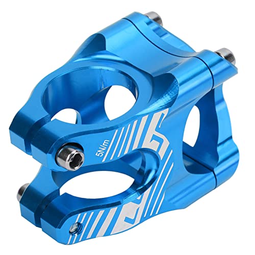 Alomejor Shar -Stamm Leichter Haltbarer Widerstand mit Hohem Widerstand CNC in CNC in Kurzer Stiel in Mountainbike -Legierung, Leicht zu Installieren für die Meisten Roadbikes, Berg, Berg, (Blue) von Alomejor