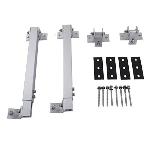 Alomejor Solarpanel Montagehalterung Solarpanel Mount Ständer Rack Einstellbar 15 ° Bis 30 ° mit Aluminiumlegierung Edelstahl für Dachbalkon Gemahlen von Alomejor