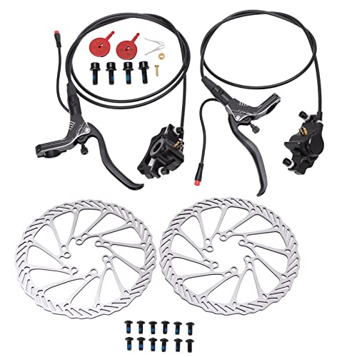 Alomejor Stabile Hydraulische Scheibe -Set Stabiler CNC -Schnittwesen für Elektrische Roller Gebäste (Black) von Alomejor