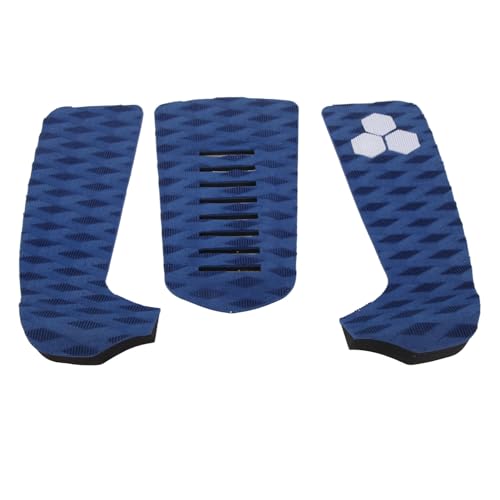 Alomejor Surf -Deck -Traktionspad Langlebiges Trim Design für Yacht Longboard Paddleboard 3 Pack (Blue) von Alomejor