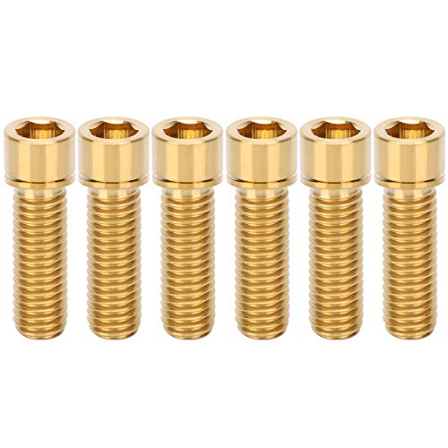 Alomejor Titaniumlegierung Leichtes Fahrrad Gidwoon Bolt Bike Leidenschaften für Set, 6 STK (Gold) von Alomejor