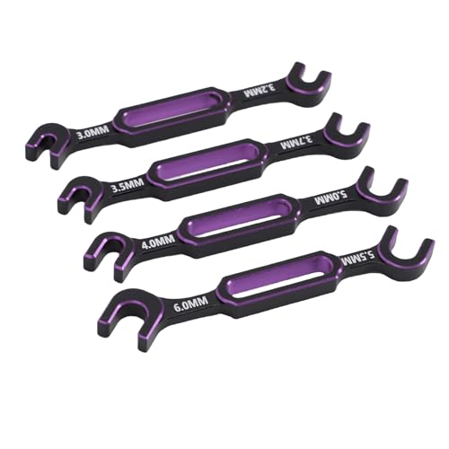 Alomejor Tlaves RC Vielseitige 8 Größen Tenbot-en-noix de Moustiquaire Remover Leichtes RC-Reparaturwerkzeug für Spurfahrzeuge (PURPLE) von Alomejor