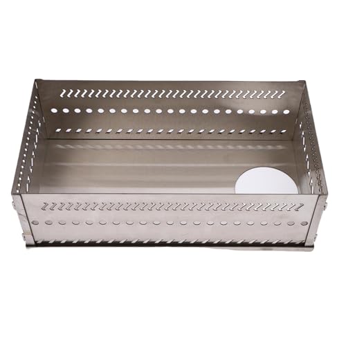 Alomejor Tragbarer Sauna -Steinkorb Edelstahlkonstruktion Bietet Platz für Bis zu 50 Kg Steine, die Vielseitig für das Campingfischen in Haushaltsfischen, 5 Accessoires (SL 375) von Alomejor
