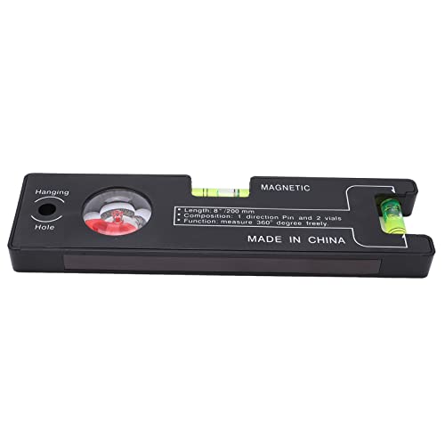 Alomejor Tragbares Magnetisches Werkzeug mit Kleinem Level mit Hoher Präzision für Wohnmobile und Schreiner Schwarz Alomejor Tragbares Magnetisches Werkzeug mit Kleinem Level mit Hoher Präzision für Wohnmobile und Schreiner Schwarz von Alomejor