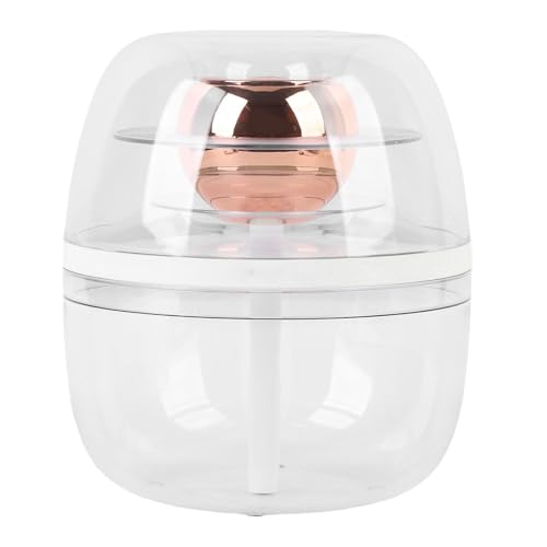 Alomejor Transparente Luftbefeuchter Klarer Wassertankfeuchter 3L Großkapazität mit Dual -Sprühdüsen (WHITE) von Alomejor