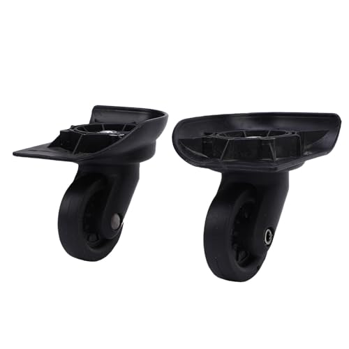 Alomejor Universal Rotation Koffer Casters Resonanzräder - Robuste Abs -Koffer Ersatzräder 2pcs für Reisekoffer Schwarz von Alomejor