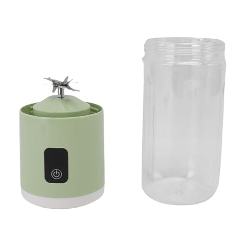 Alomejor Wiederaufladbare Ricinuierliche Tragbare USB -Smulator -USB Cup 500 Ml Großer Kapazität Zum Bewegen von Obst Smoothies (GREEN) von Alomejor
