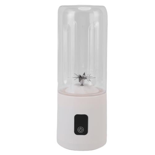 Alomejor Wiederaufladbare Ricinuierliche Tragbare USB -Smulator -USB Cup 500 Ml Großer Kapazität Zum Bewegen von Obst Smoothies (WHITE) von Alomejor