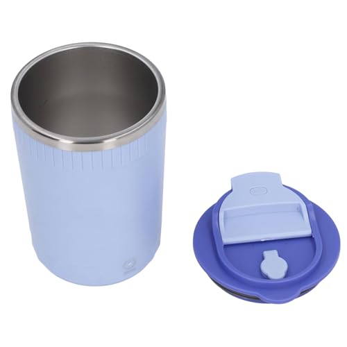 Alomejor Wiederaufladbare Selbstreiche Tasse 380 Ml USB -USB -Mischmischbecher Edelstahl Reisebereich Kaffeemilchtee mit 300 mAh Batterie für Office Home Fitnessstudio (PURPLE) von Alomejor