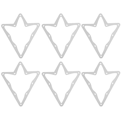 Alomejor1 6 Stück Billard Magical Rack Sheet Billard Triangle Queue Rack Ball Magic Rack Sheet für 10 Ball White von Alomejor