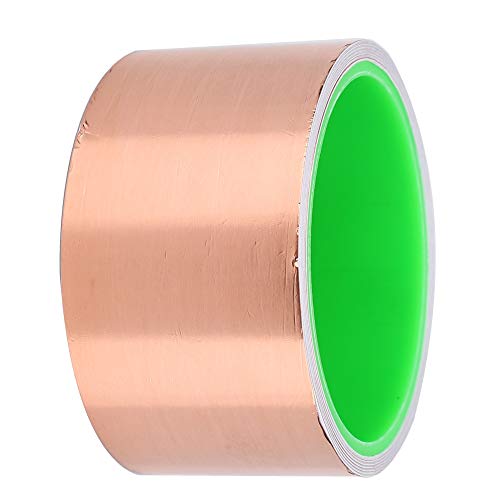 Alomejor Copper Tape Multi Uses Strong Adhesive Double Sided Conductive Copper Foil Tape for EMI Shielding(5CM*5.5M) von Alomejor