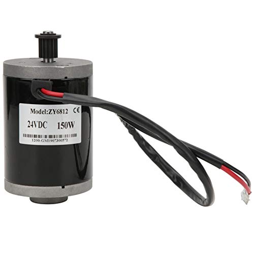 DC Bürstenmotor 24V 150W Magnet Permanent Motor Hochgeschwindigkeitsmotor mit Riemenscheibe für Elektrofahrrad von Alomejor