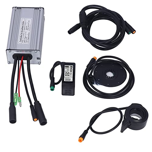 Alomejor Elektrofahrradmotor Controller 22A Speed ​​Controller mit LCD4 -Panel, ABS Wasserdichtes Kit für 500 -W Getriebemotor, Geeignet für Elektrofahrradzubehör Geeignet von Alomejor