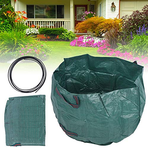 Gartensack 81x81x46cm Wiederverwendbare Hochleistungs-Gartenabfallsäcke Müll Lässt Tasche für Garten Pool Lawn Leaf Grass Gartenarbeit von Alomejor