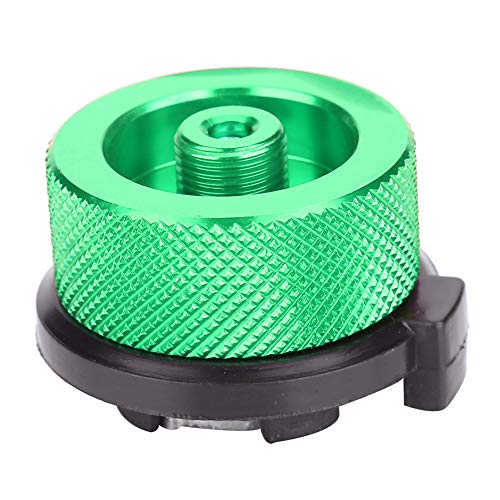 Gasbrenner Adapter Gasherd Adapter Outdoor Herd Brenner Adapter Eingang Schraube Typ Konverter Anschluss Ventil Gas Tank Adapter für Camping Wandern(Grün) von Alomejor