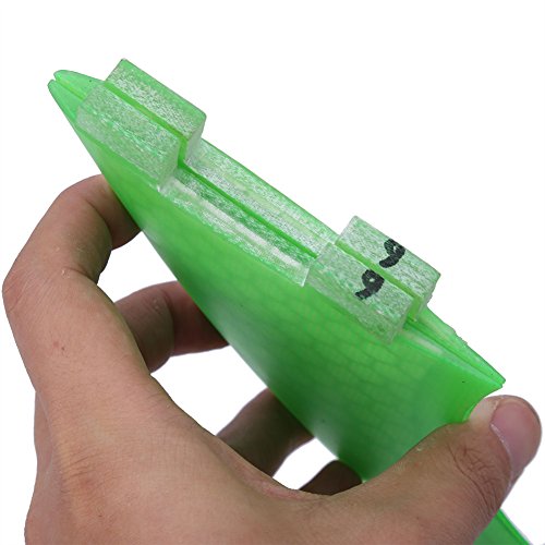 Responsive Green Faser Surfboard Flossen für G3 G5 G7 Speed ​​Power 3PCS (G5) von Alomejor