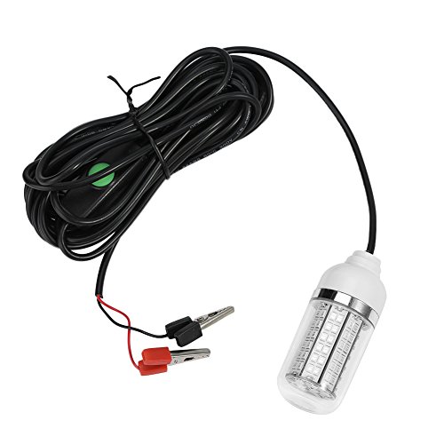 Alomejor Unterwasser Angellicht 15 Watt LED Tauch Angeln Licht Boot Lampe Köder Anziehung Angeln Licht (5050-108 LED-Perlen) von Alomejor