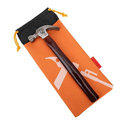 Zelt Peg Bag Camping Tragbare Stakes Hammer Nageltasche für Wandern Camping Hämmer Accessoris(Orange) von Alomejor