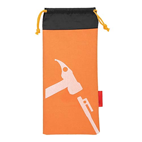 Zelt Peg Tasche Tragbare Zelt Stakes Bag Hammer Nagel Tasche für Wandern Camping Zelt Hämmer Und Andere Zubehör(Orange) von Alomejor