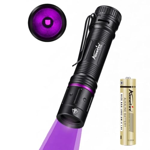 Alonefire P67 3W Klein 365nm LED UV Taschenlampe Tragbar Mini Ultraviolett Schwarzlicht Heimtierurin Detektoren für Mineral, Bernstein, Geld Detektor mit AA Batterie Alonefire P67 3W Klein 365nm LED UV Taschenlampe Tragbar Mini Ultraviolett Schwarzlicht Heimtierurin Detektoren für Mineral, Bernstein, Geld Detektor mit AA Batterie von Alonefire