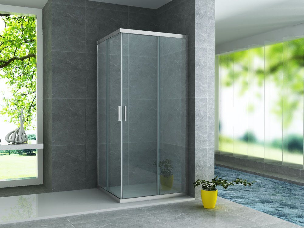 Aloni Eckdusche CR-CE9090, BxT: 90x90 cm, 1-tlg., Komplettrahmen von Aloni