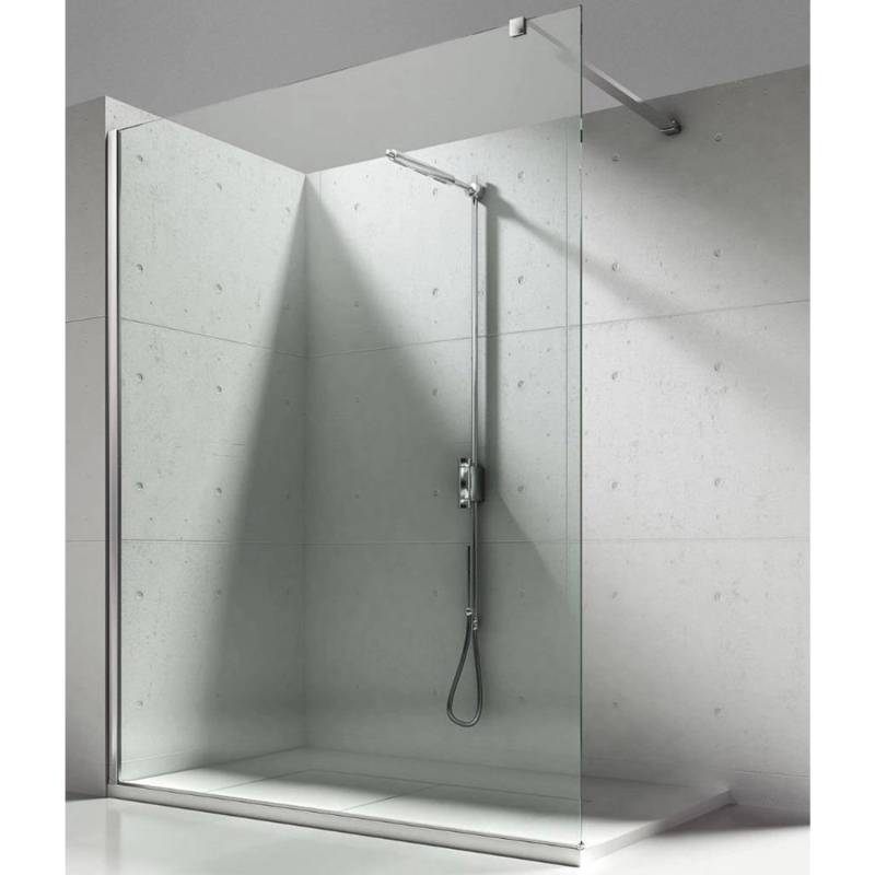 Aloni Walk In Dusche Begehbare Duschwand Glas Duschabtrennung Duschtrennwand Glastrennwand Glaswand Mit NANOBeschichtung BxH 1600 X 2000 Mm von Aloni