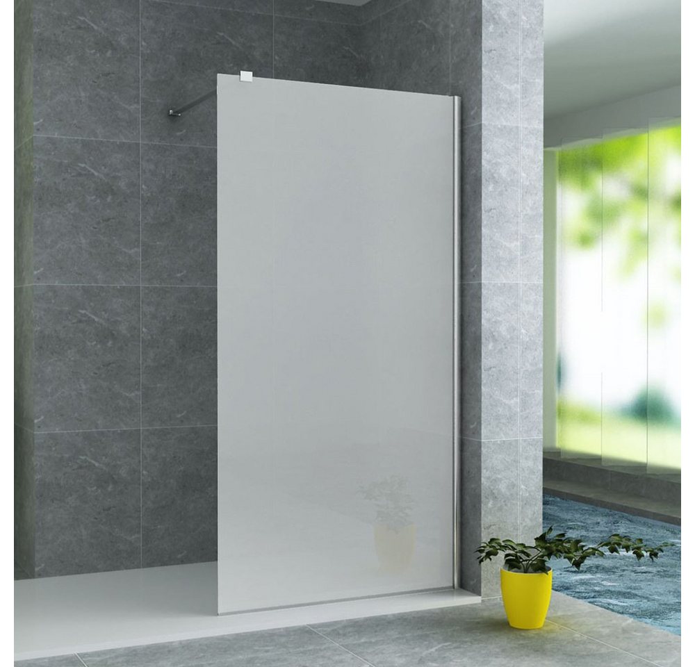 Aloni Walk-in-Dusche ECOS80, Einscheibensicherheitsglas, (1 tlg), ESG-Sicherheitsglas mit Nano-Beschichtung von Aloni