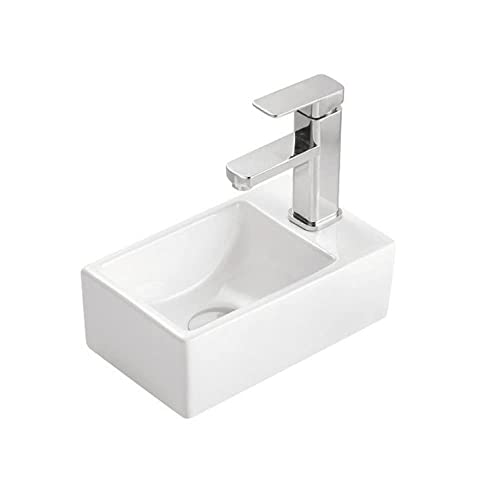 Design Waschtisch Kleines Gäste Wc Handwaschbecken Hahnloch Rechts Waschbecken von Aloni