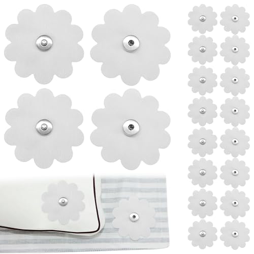 Alovez 20 Stück/10 Paar Bettdecken Druckknöpfe, Bettdeckenhalter Bettdeckenknöpfe für Verhindern Bettdecke Rutscht im Bettbezug Weiß Bettdecken Clips Bettdeckenclips Passend von Alovez
