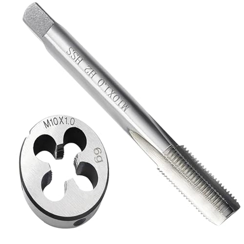 Alovez M10 X 1 Metrisch Gewindeschneider HSS Gewindebohrer Schneideisen M10 Feingewinde Außengewindeschneider Gerade Geriffelt Gewindeschneider Alovez M10 X 1 Metrisch Gewindeschneider HSS Gewindebohrer Schneideisen M10 Feingewinde Außengewindeschneider Gerade Geriffelt Gewindeschneider von Alovez