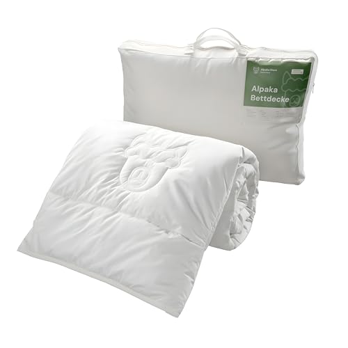 Alpaka Store Bettdecke 4-Jahreszeiten 155x220 cm - Alpaka Decke für das ganze Jahr von Alpaka Store Deutschland