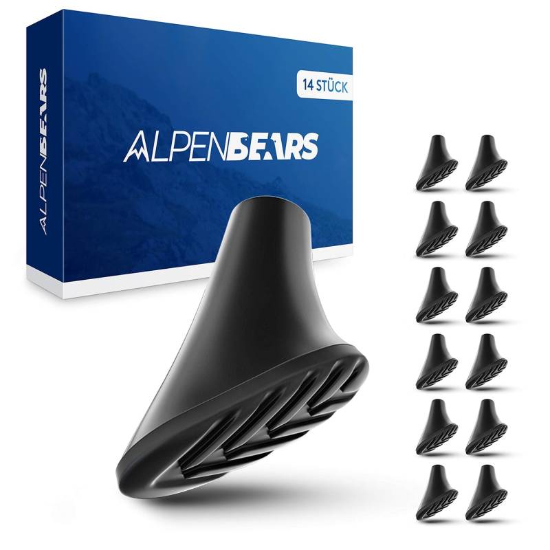 Wanderstock Aufsatz-Set - 14 Stück - Asphalt & Kies von Alpen Bears