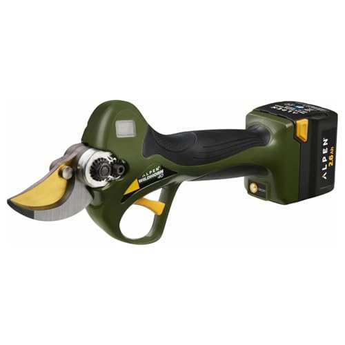 Alpen Swiss Tools Elektrische Gartenschere Wildhorn 40 - HSS-Titan-Klinge, 40 mm Schnittdurchmesser, 2 Li-Ion-Akkus, 3-fach-Ladegerät, Koffer & Zubehör Alpen Swiss Tools Elektrische Gartenschere Wildhorn 40 - HSS-Titan-Klinge, 40 mm Schnittdurchmesser, 2 Li-Ion-Akkus, 3-fach-Ladegerät, Koffer & Zubehör von Alpen Swiss Tools