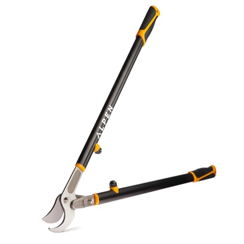 Alpen Weisshorn 280 Astschere schneidet 4 cm Durchmesser – 81,3 cm Cam-unterstützte professionelle Garten-Bypass-Astschere und Baumschneider, japanische Hartstahlklingen, Schwarz von Alpen Swiss Tools