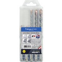 Alpen - 0080705680100 Stahl Beton-Spiralbohrer-Set 5 mm, 6 mm, 8 mm, 10 mm SDS-Plus 1 Set von Alpen