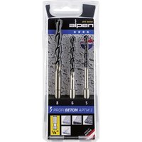 Alpen - aptms 3 0000101803100 Beton-Spiralbohrer-Set 3teilig 5 mm, 6 mm, 8 mm 1/4' (6.3 mm) 1 St. von Alpen