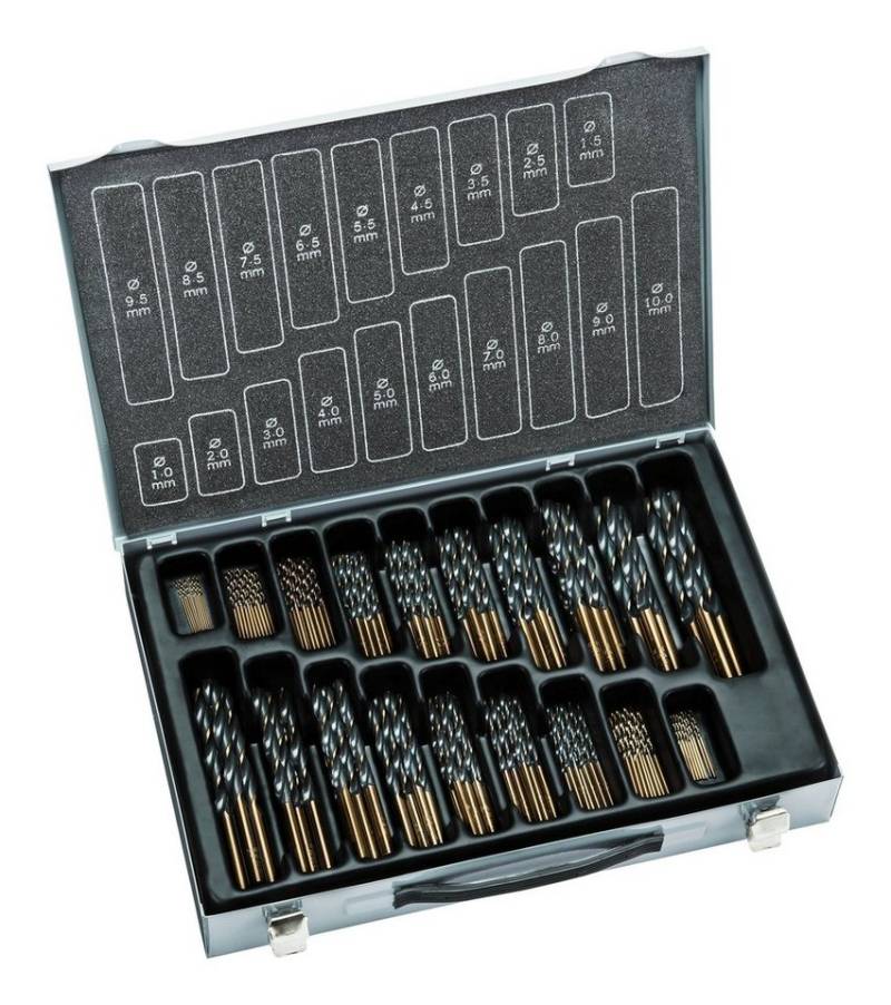 Alpen Holzbohrer, Spiralbohrer D338N HSS 1-10,17 teilig von Alpen