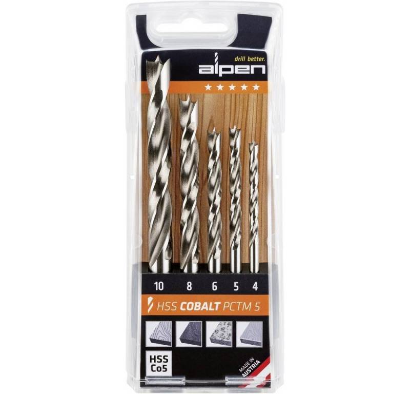 Alpen Holzbohrer HSS Maschinen-Holzspiralbohrer-Set 0063300005100 Alpen Holzbohrer HSS Maschinen-Holzspiralbohrer-Set 0063300005100 von Alpen