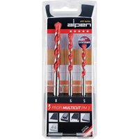 Bohrersatz Profi Multicut 5tlg.5,6x110,6,8,10x160mm SDS-Plus Bohrersatz Profi Multicut 5tlg.5,6x110,6,8,10x160mm SDS-Plus von Alpen