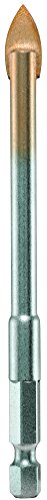 alpen 28900500100 Hartmetall-Glasbohrer Profi Glas, ¼“ Sechskant-Schaft, ∅ 5 mm, L1 105 mm, 5.0 mm von Alpen