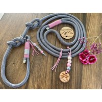 Retriever - Tauleine in Grau Rosa Mit Namenskettchen Retriever - Tauleine in Grau Rosa Mit Namenskettchen von AlpenDog