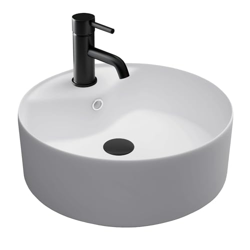 Alpenberger Waschbecken Klein | Aufsatzwaschbecken Rund | Mini Waschtisch Bad Waschschüssel | Kleines Waschbecken Gäste WC | Gästewaschbecken Handwaschbecken mit Nano | Waschplätze Badezimmer Alpenberger Waschbecken Klein | Aufsatzwaschbecken Rund | Mini Waschtisch Bad Waschschüssel | Kleines Waschbecken Gäste WC | Gästewaschbecken Handwaschbecken mit Nano | Waschplätze Badezimmer von Alpenberger Germany