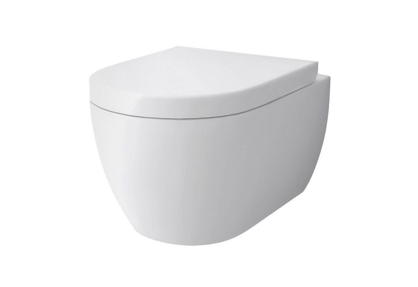 Alpenberger Dusch-WC SET Hänge WC mit WC Sitz - Taharet WC, Toilette Wandmontage, Abgang Waagerecht, Wand WC Set Made in Europa, Hänge WC Spülrandlos WC mit Bidet Funktion - Passend Geberit von Alpenberger