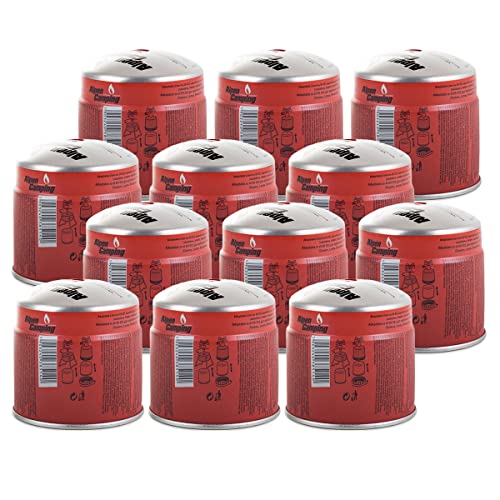 ALPENTECH - 12 Gaskartuschen 190 g Butan Propan durchstechbar Sicherheit Gasstopp von Alpentech