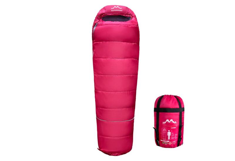 Alpenwert Kinderschlafsack Ultraleicht 130-170cm – Outdoor, wasserabweisend & kompakt, mitwachsend von Alpenwert