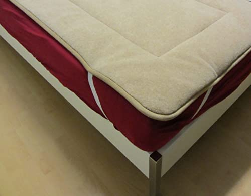 Alpenwolle Unterbett Alpaca, Matratzenauflage, Bettauflage, Schonbezug 100% Wolle (200x200) von Alpenwolle